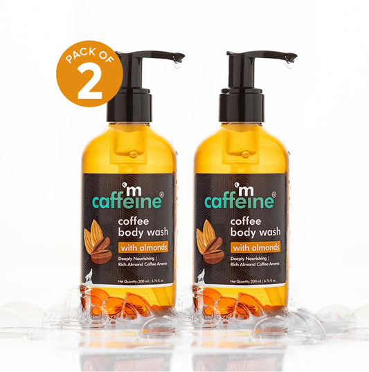 Coffee Body Wash with Almonds (200mlX2) - Pack of 2