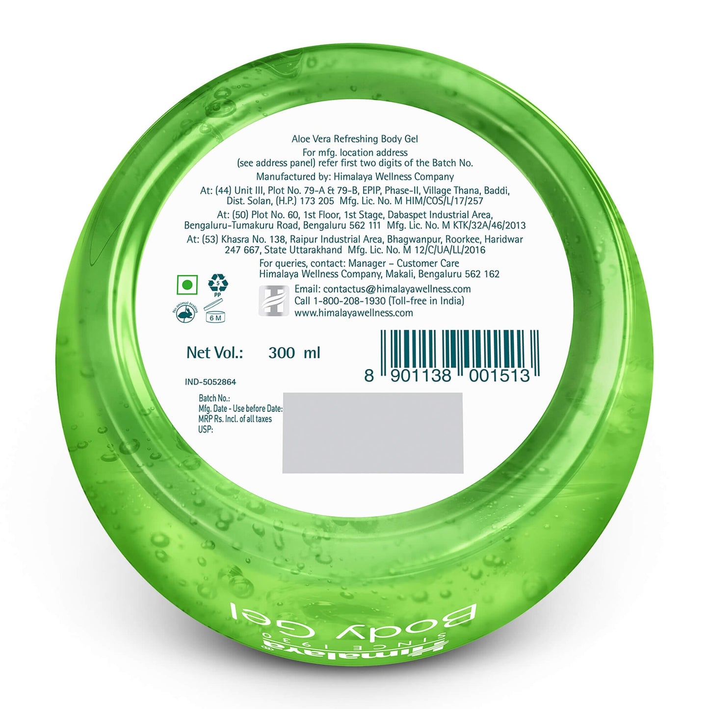 Aloe Vera Refreshing Body Gel 300 ml