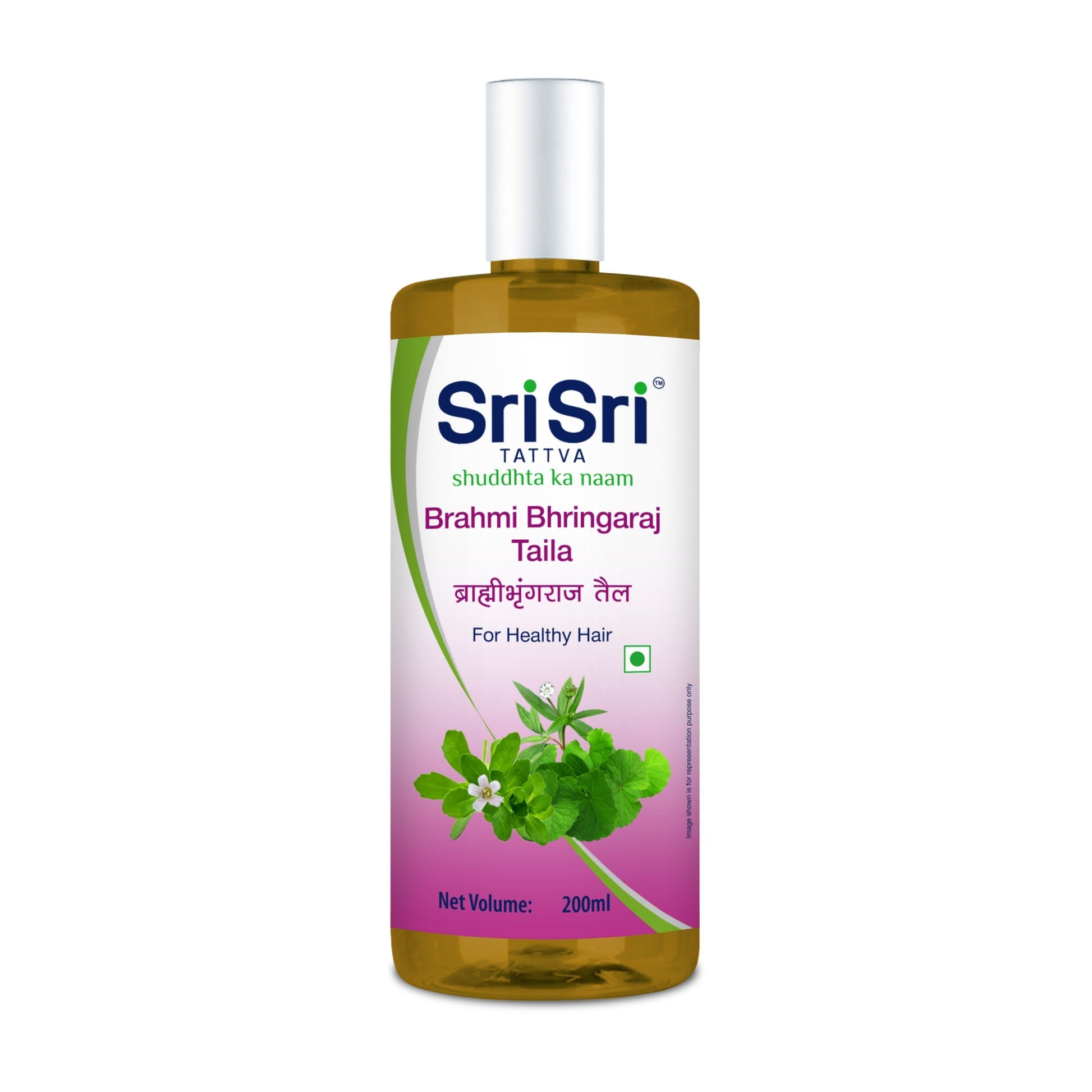 【Sri Sri Tattva】 Brahmi Bhringaraj Hair Oil (Anti-Graying)｜ ブラフミー・ブリンガラージ ヘアオイル（白髪対策）｜ 200ml