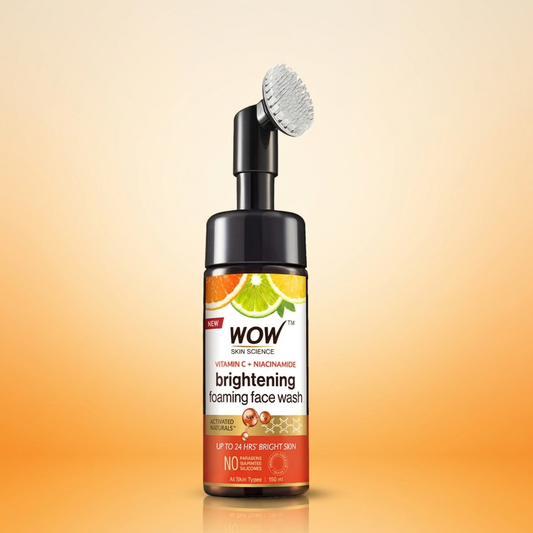 【WOW Skin Science】 Brightening Vitamin C Foaming Face Wash With Built In Brush 150ml (With Built-in Brush)