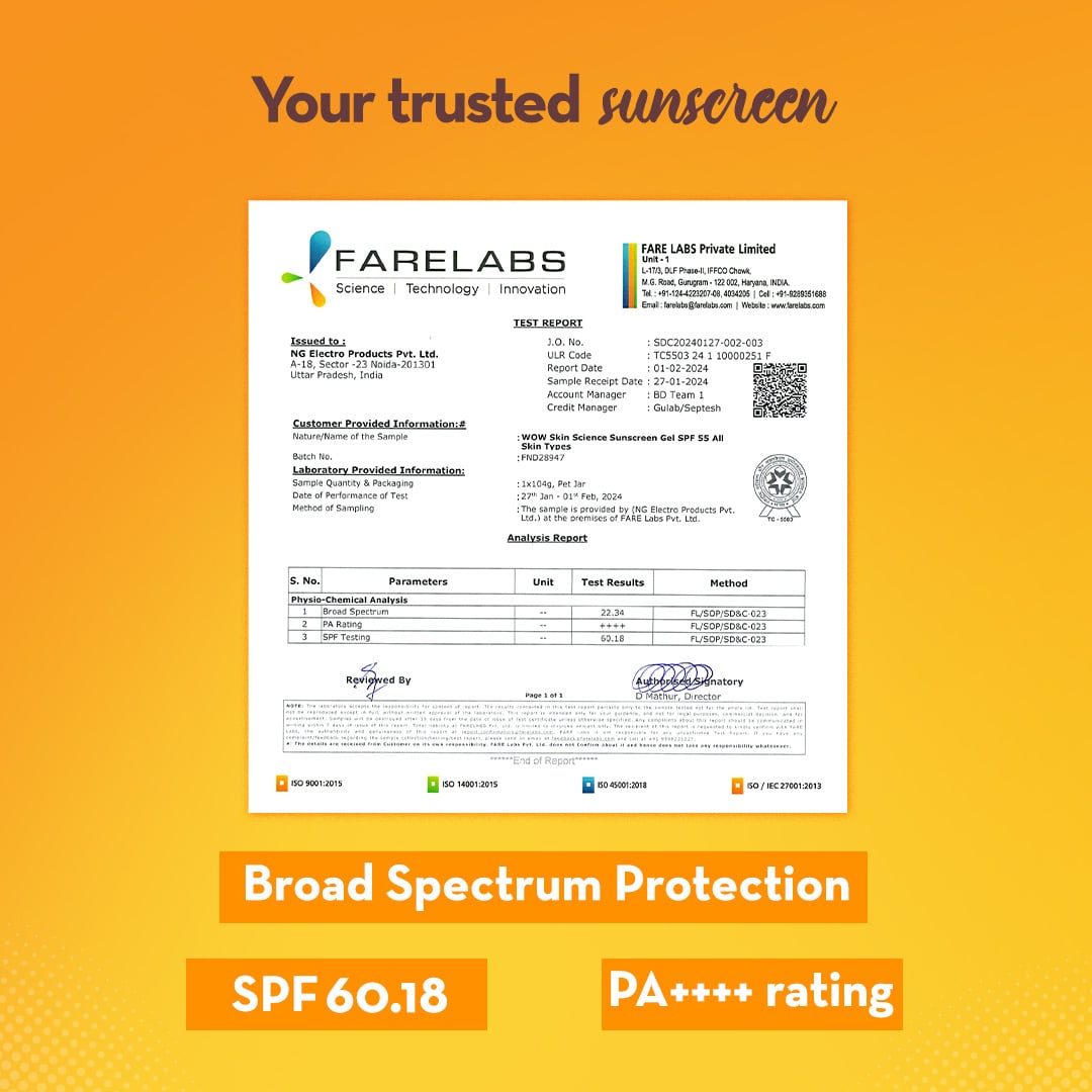SPF 55 PA++++ Sunscreen Gel Broad-Spectrum & Hydration Protection 100 ML