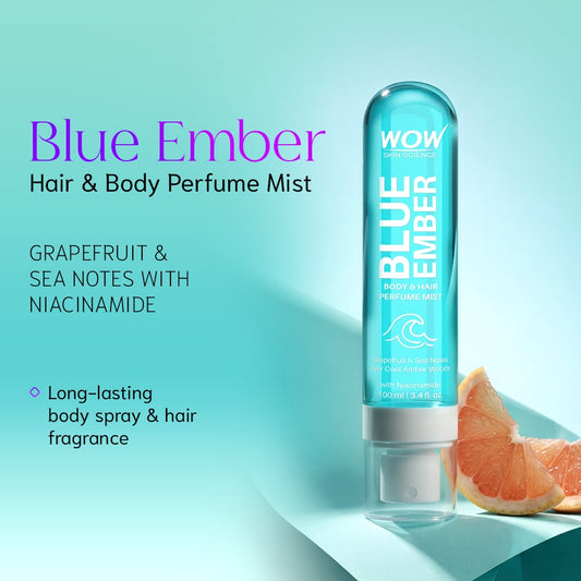 Blue Ember Hair & Body Perfume Mist Refreshing Grapefruit & Sea Scent 100ml