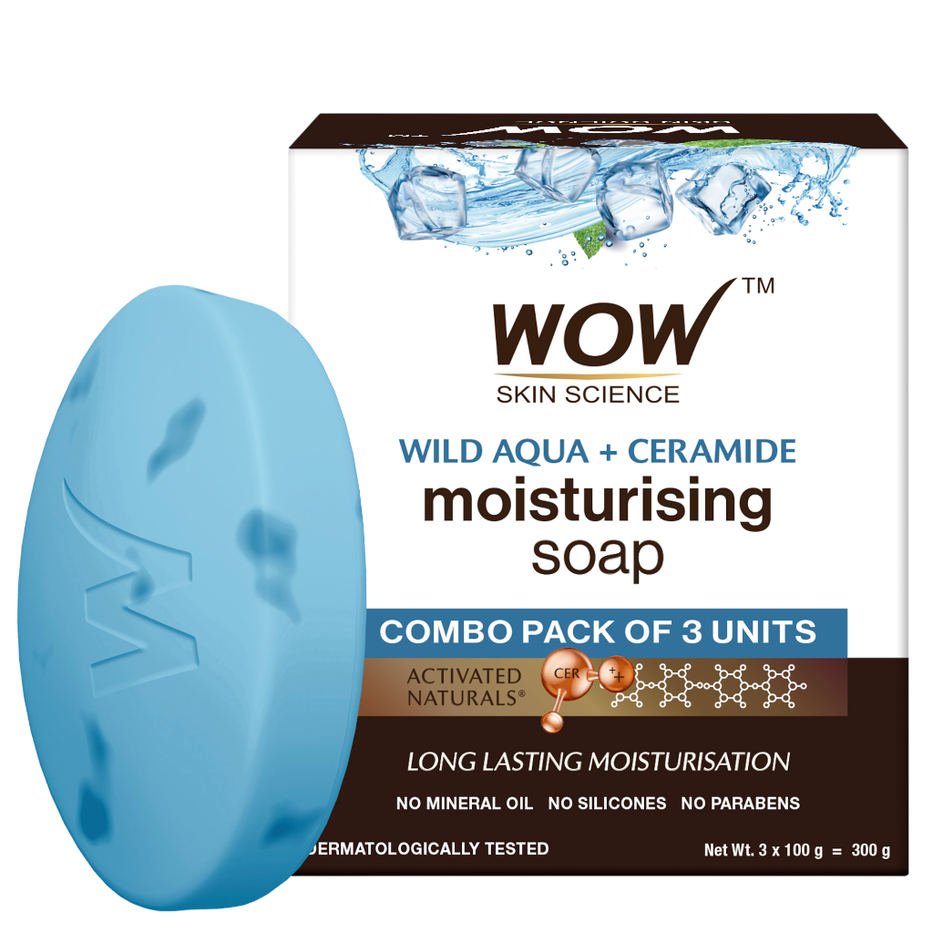 Wild Aqua & Ceramide Moisturizing Soap Energizes & Cleanses 300ml