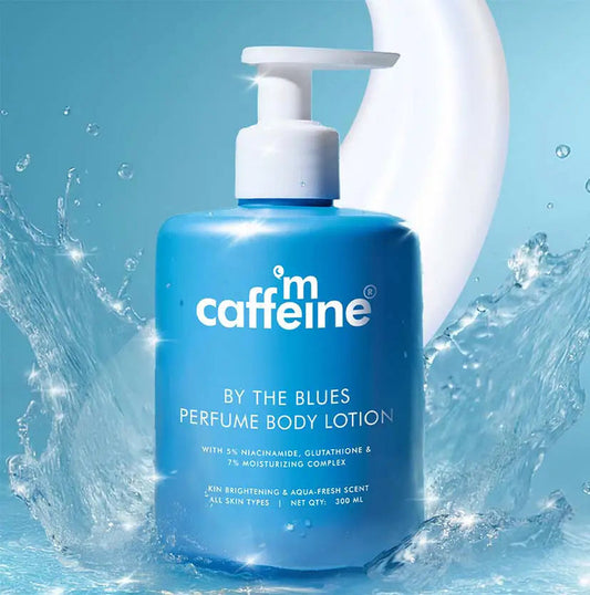 【mCaffeine】 By the Blues Brightening Perfume Body Lotion - 300ml｜ブライトニング パフューム ボディローション｜300ml