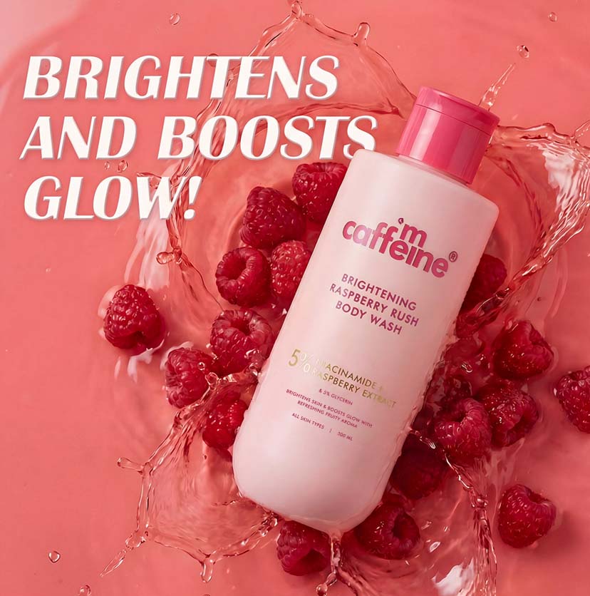 Brightening Body Wash | 5% Niacinamide & Raspberry Extracts (300ml)
