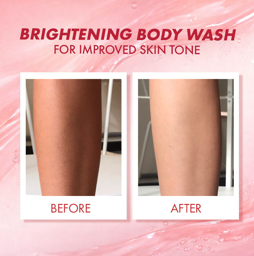 Brightening Body Wash | 5% Niacinamide & Raspberry Extracts (300ml)
