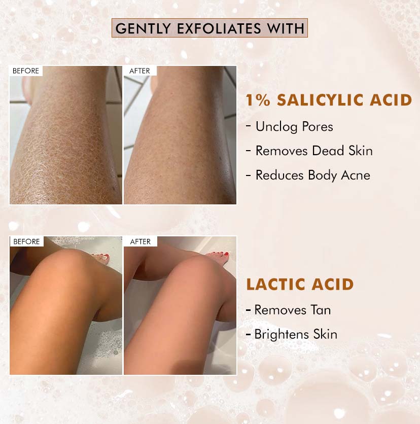 1% Salicylic & Lactic Acid Caramel Crunch Soap - 300g (3x100g)