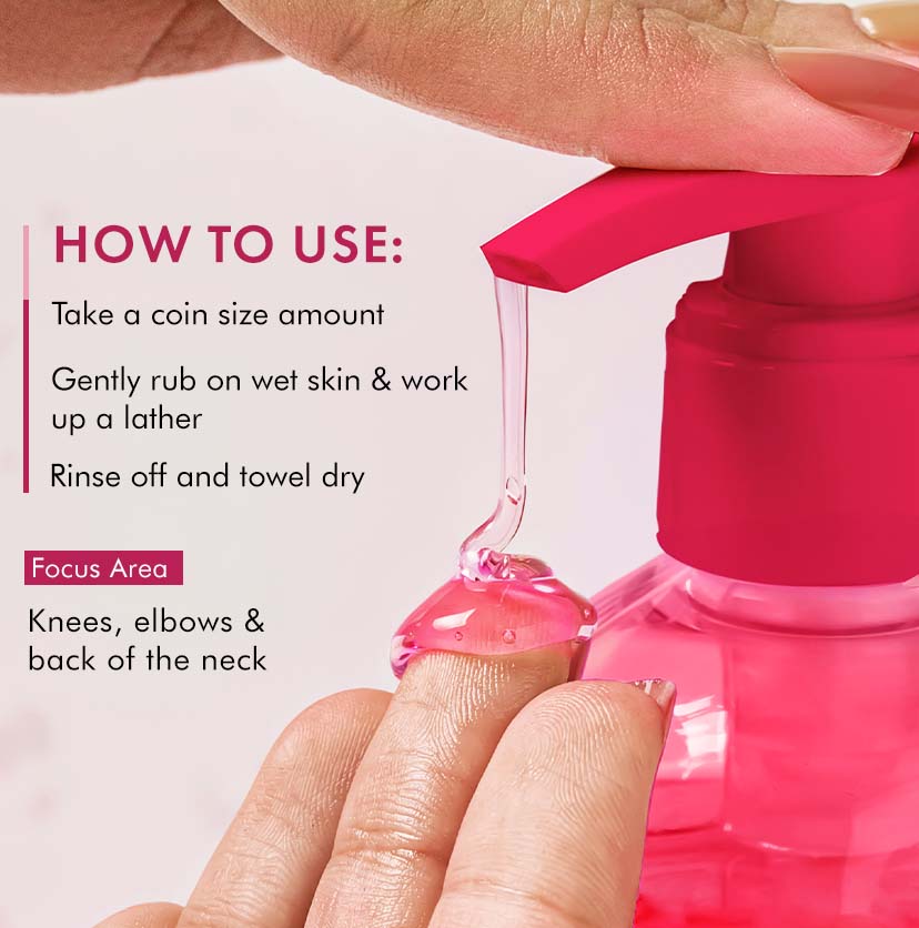 Brightening Raspberry Body Wash | 300 ml | Pack of 2