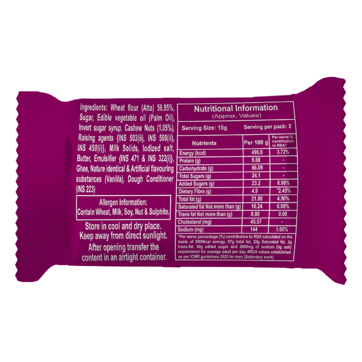 Patanjali Cashew Cookies 30g