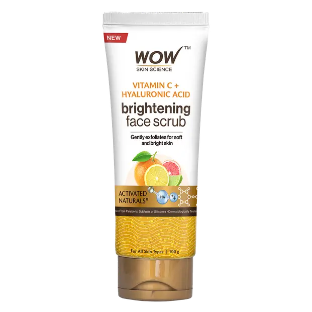 Vitamin C + Hyaluronic Acid Exfoliating Face Scrub Brightening & 150ml