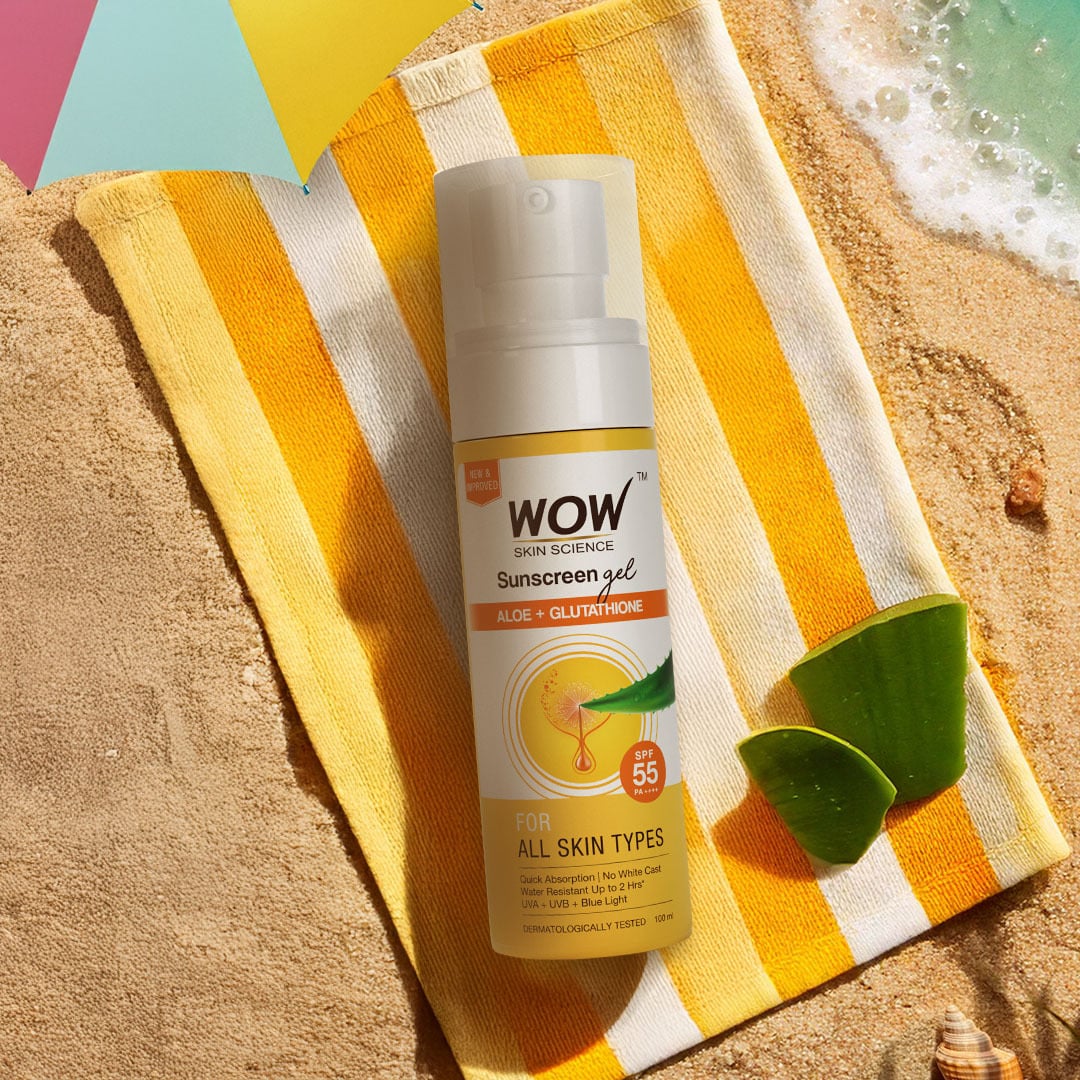 SPF 55 PA++++ Sunscreen Gel Broad-Spectrum & Hydration Protection 100 ML