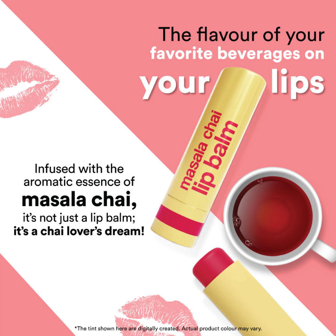 Masala Chai Lip Balm Moisture Seal & Nostalgic Flavor Shine 4gm