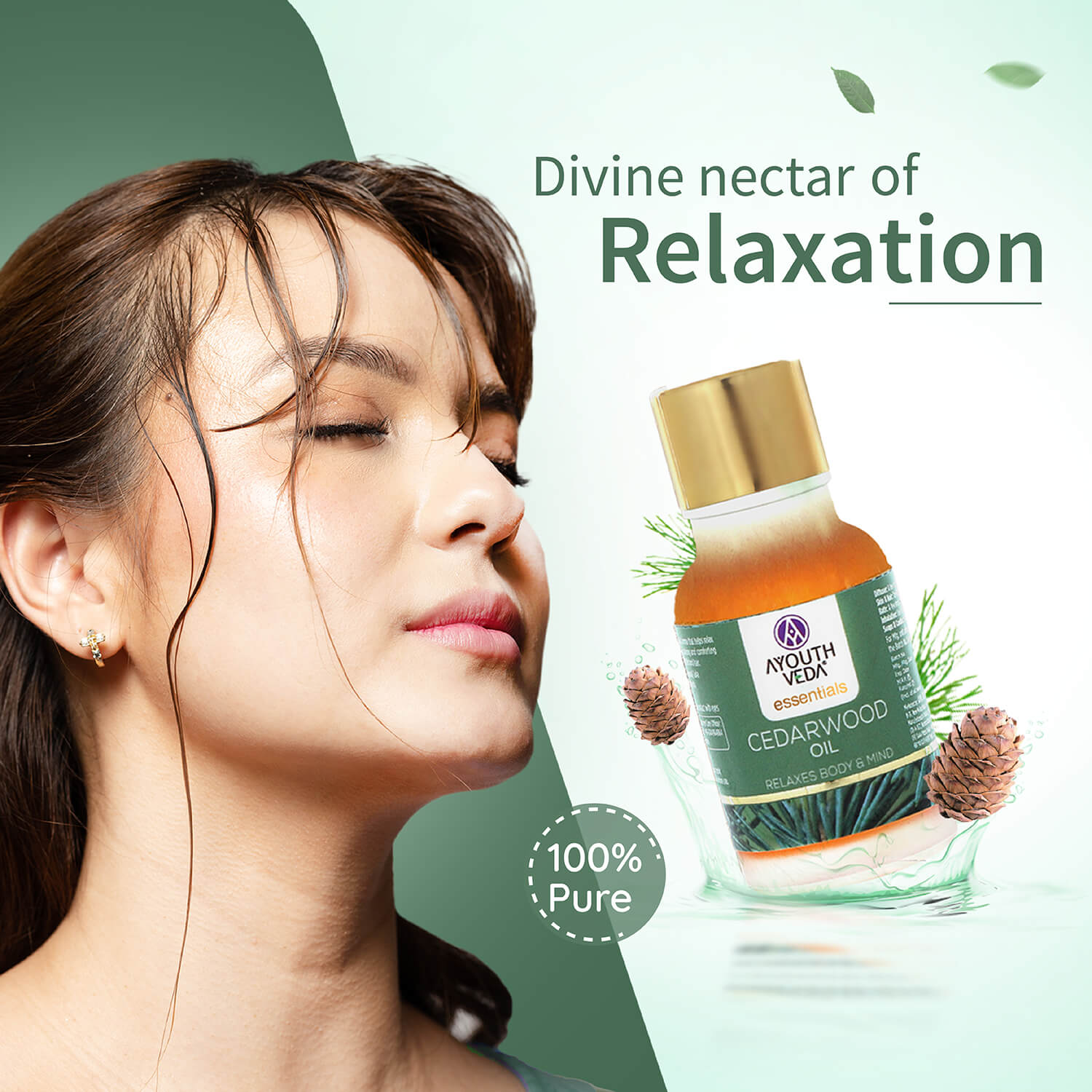 100% Pure Cedarwood Essential Oil | Therapeutic-Grade Warm Woody Aroma | Deep Relaxation, Stress Relief & Better Sleep | Perfect for Night Aromatherapy | 15 ml 15ml