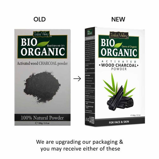 【Indus Valley】 Bio Organic Activated Wood Charcoal Powder｜ビオ オーガニック アクティベーテッド ウッドチャコールパウダー｜200g