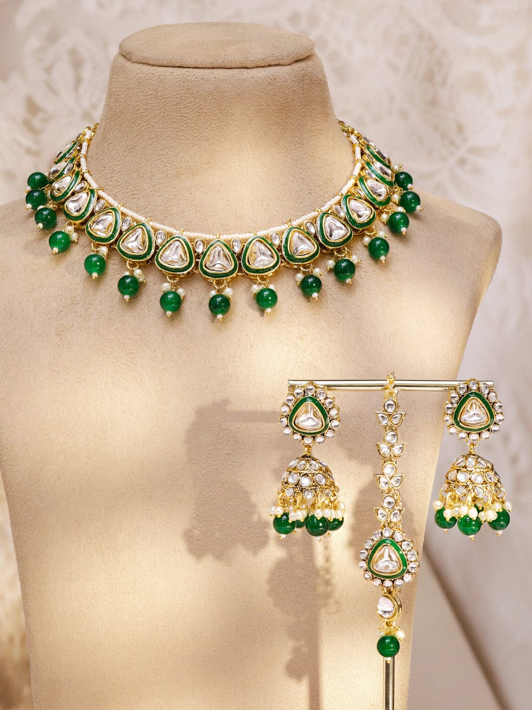 Chic Heritage Green Necklace Set フリーサイズ