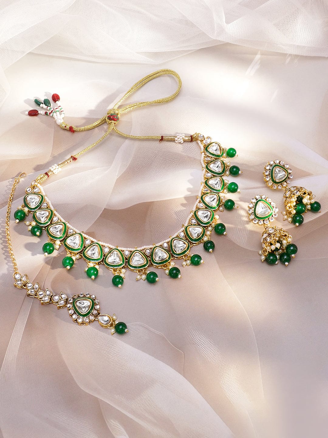 Chic Heritage Green Necklace Set フリーサイズ