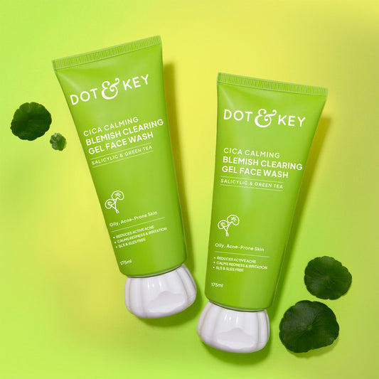 【Dot & Key】 Cica + Salicylic Gel Face Wash - Pack of 2｜シカ + サリチル酸 ジェル フェイスウォッシュ 2個セット｜350ml
