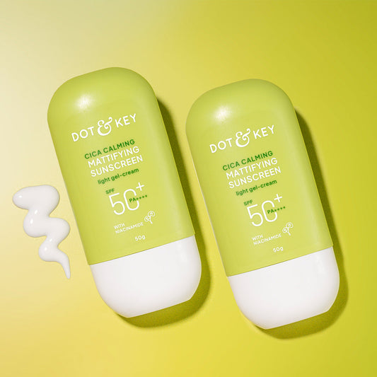SPF 50+ Cica & Niacinamide Sunscreen 50g - Pack of 2 100g