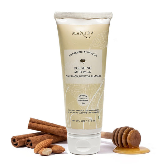Mantra Herbal Cinnamon, Honey And Almond Polishing Mud Pack 50g
