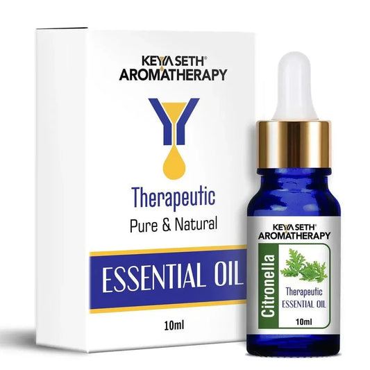 Citronella Essential Oil, Therapeutic, Pure & Natural, Insect & Mosquito Repellent, Antiseptic, Mood Up lifter 10ml 10ml