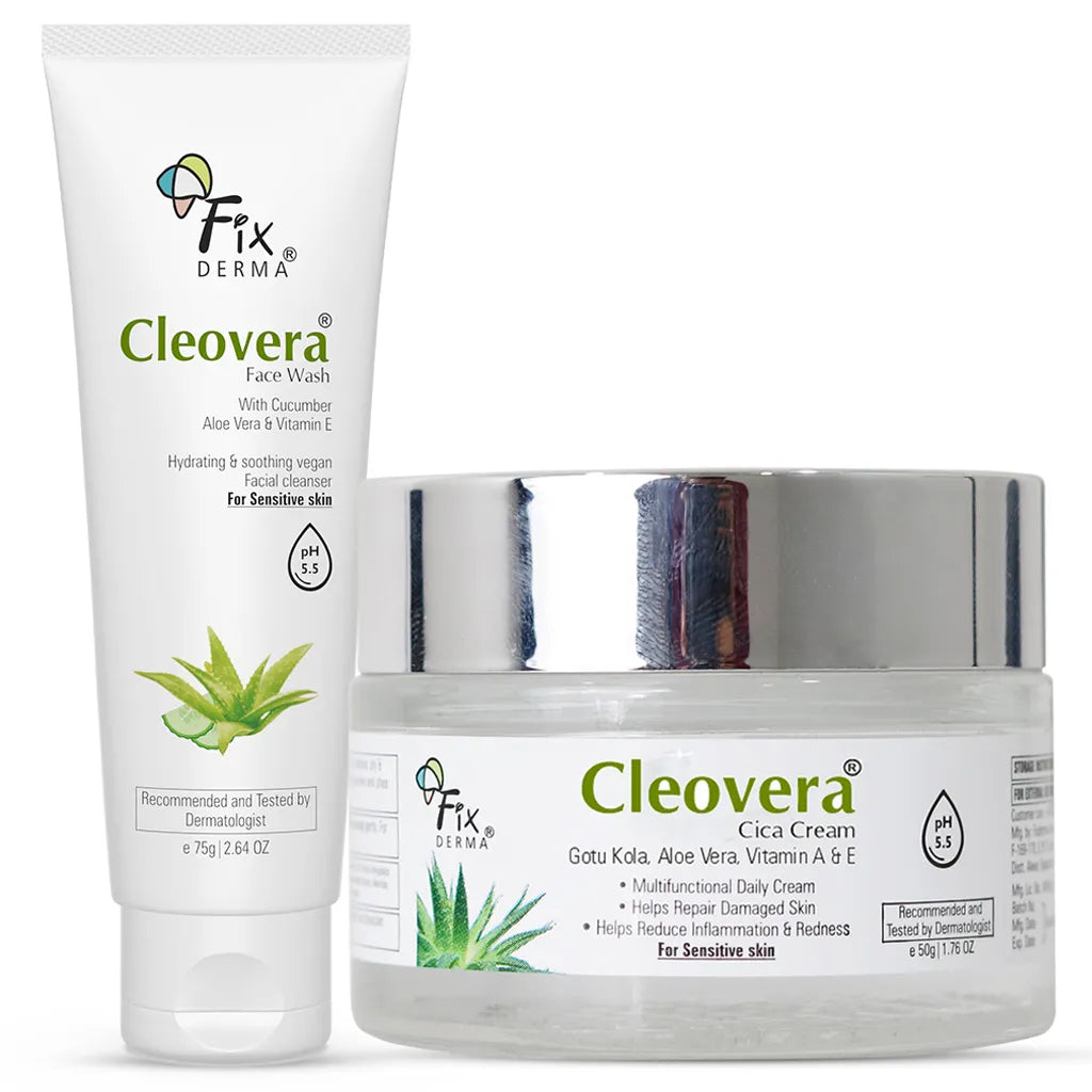 Cleovera Face Wash And Cream Combo Pack For All Skin Types