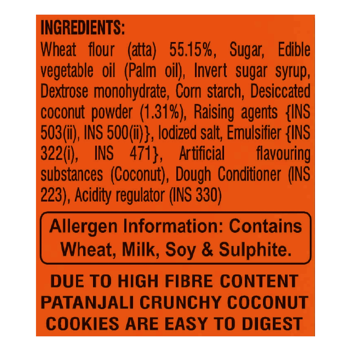 Patanjali Crunchy Coconut Cookies