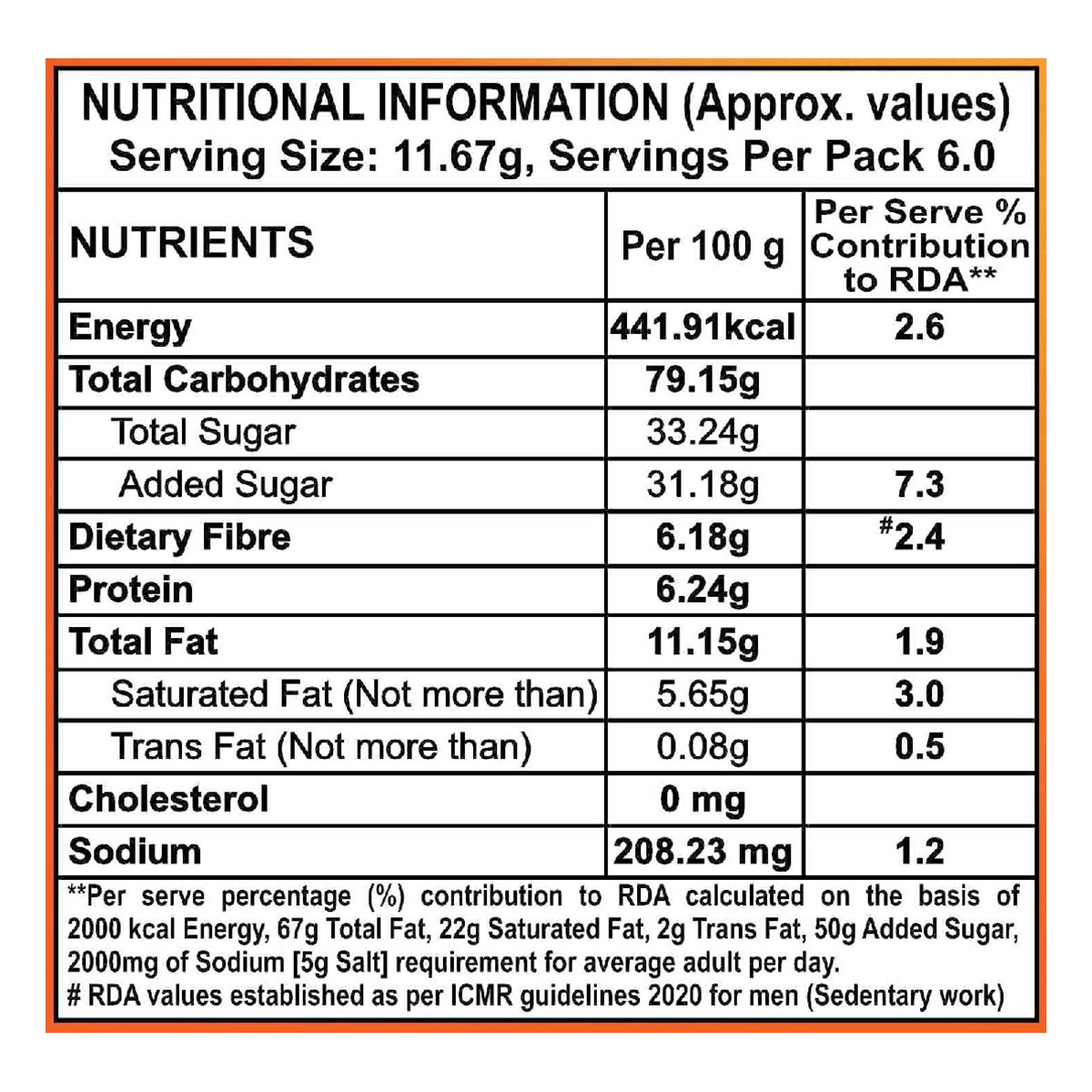 Patanjali Crunchy Coconut Cookies 70g