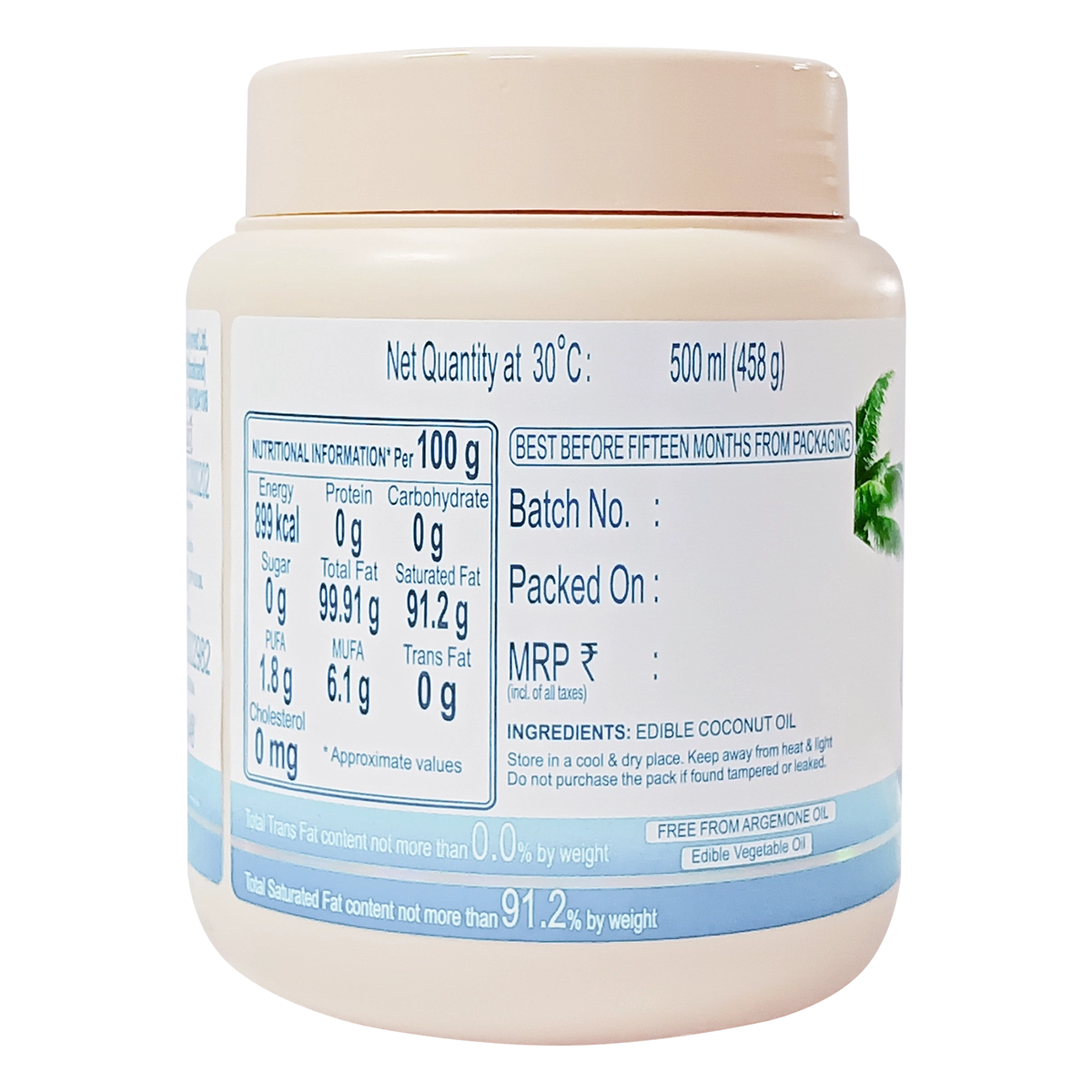 Patanjali Coconut Oil (J) 500g