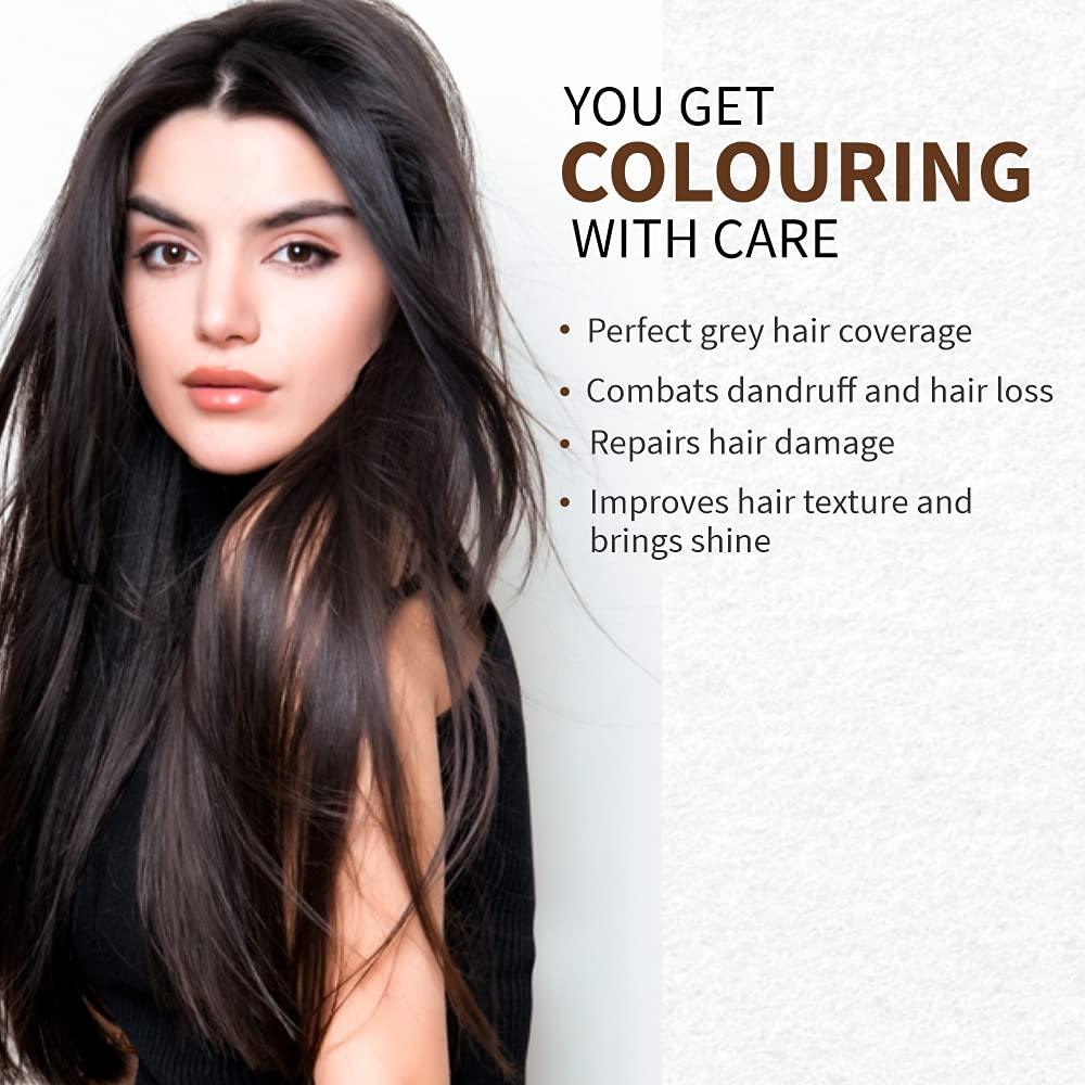 Bio Organic Soft Black Henna Hair Colour For Early Grey Hair Coverage - 100gm 100g