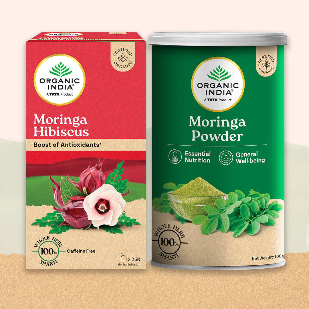 Moringa (Powder + Moringa Hibiscus Tea) Combo