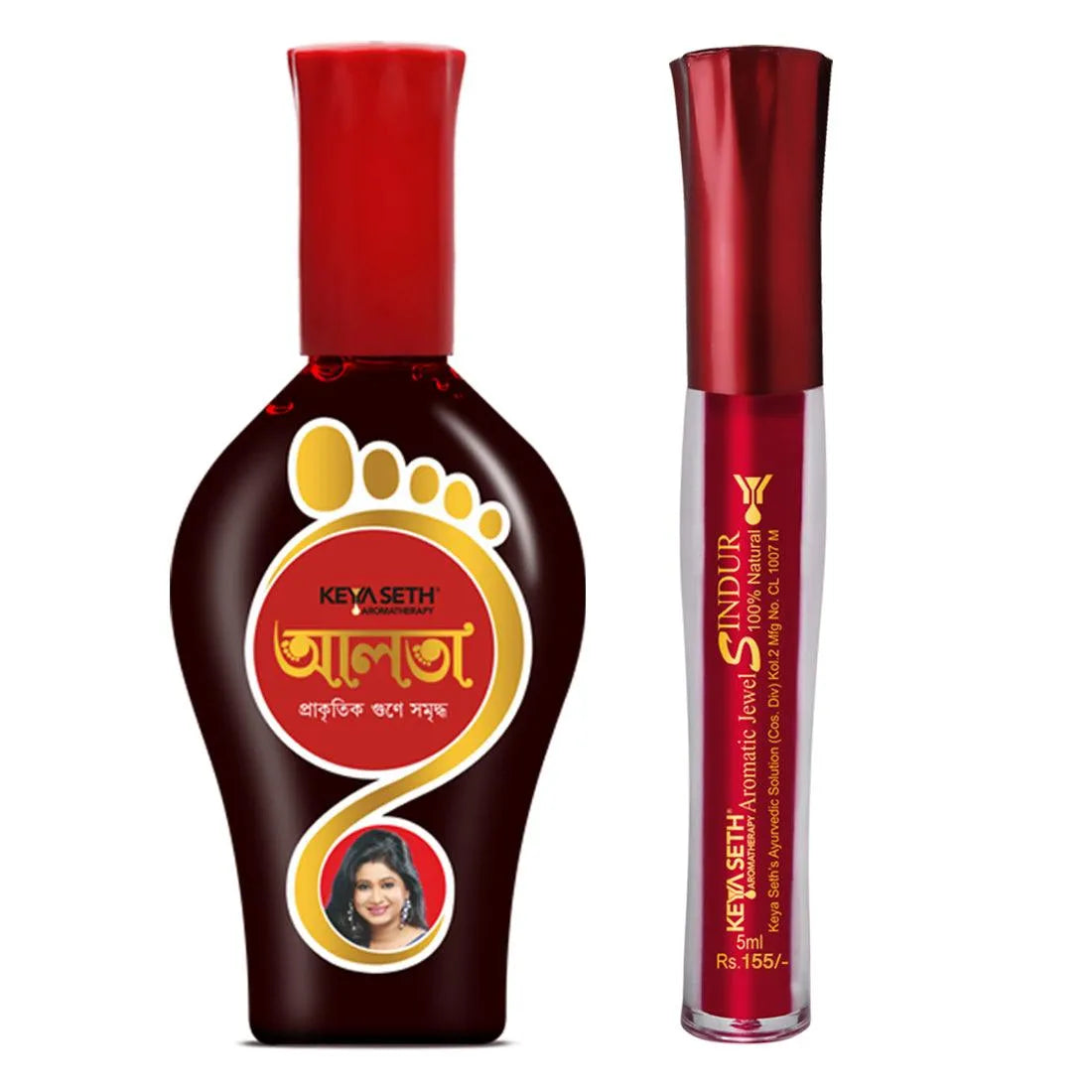 Aromatic Aalta 1Pcs + 100% Natural Aromatic Liquid Maroon Sindoor 1Pcs 200g