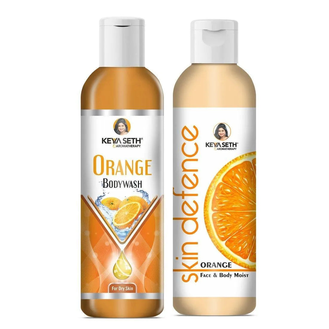 Complete Winter Care Combo with Orange Body Wash 200ml + Skin Defence Orange Face & Body Moisturizer 200ml 400ml