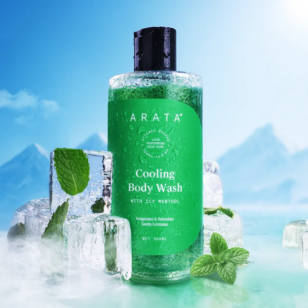 【Arata】 Cooling Body Wash With Menthol｜クーリング ボディウォッシュ メントール配合｜300 ML