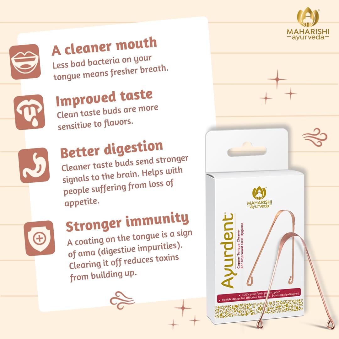 Copper Tongue Cleaner For Effective Bacteria & Plaque Removal