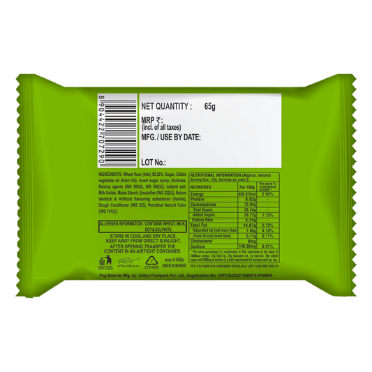 Patanjali Creamfeast Elaichi Biscuit 65g