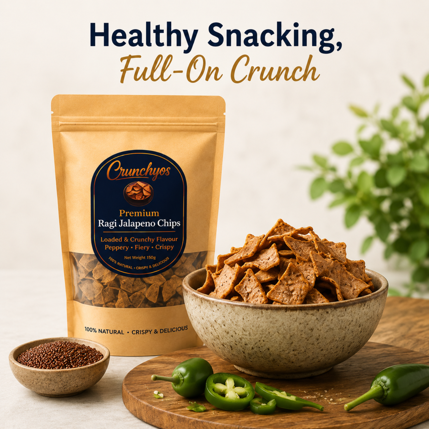 Ragi Jalapeno Chips 150g