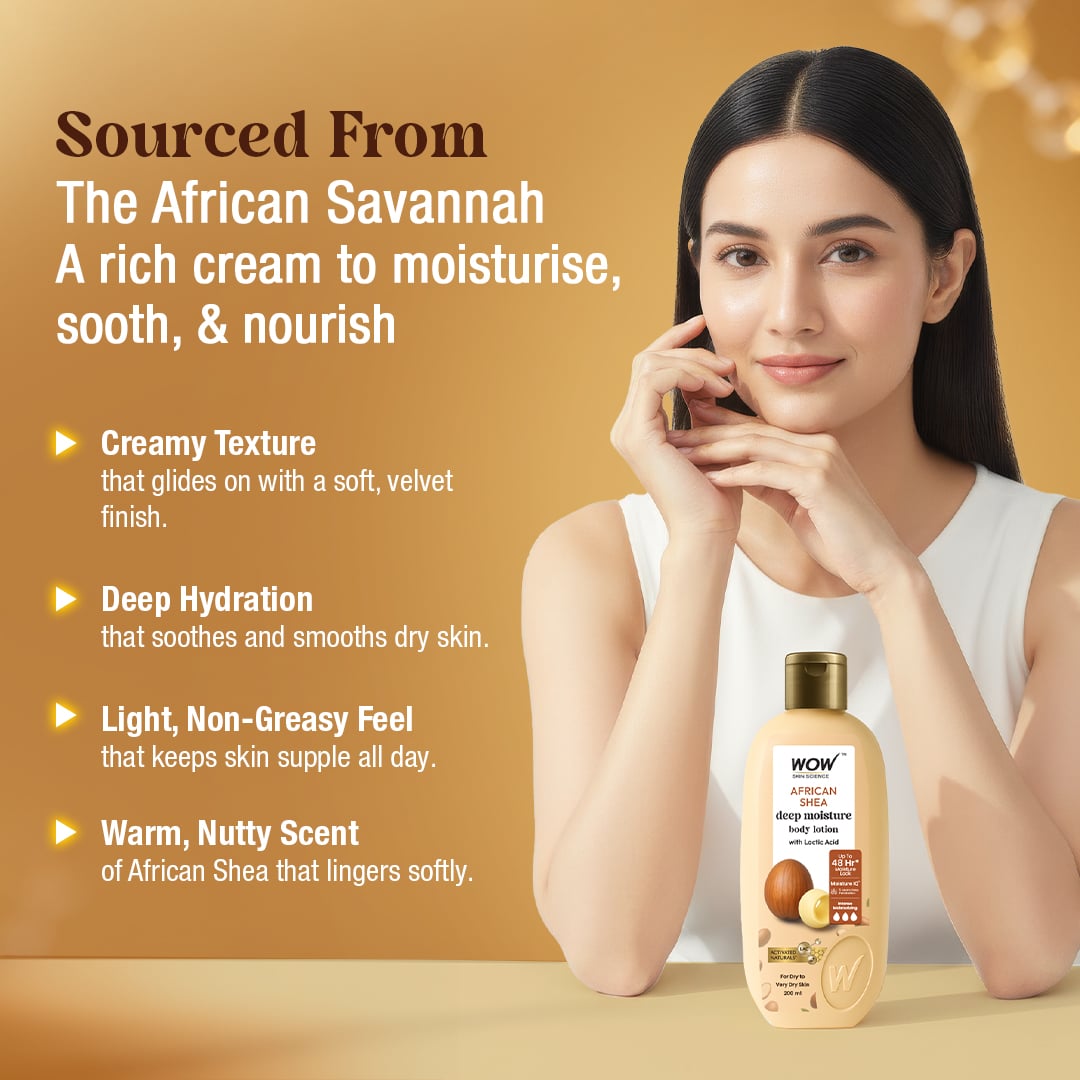 African Shea Body Lotion Comforts and Softens Dry Skin 200ml