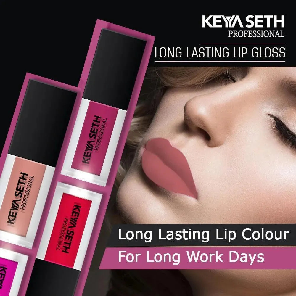 Dark Nude Pink Shade Long Lasting Matte Lipgloss  - 06 100g