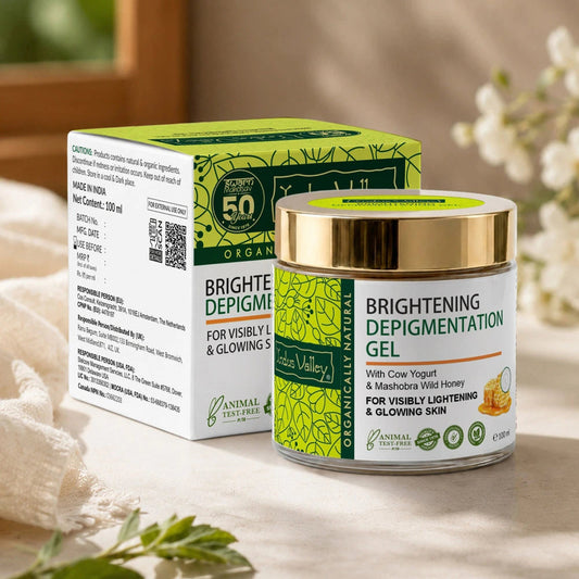 【Indus Valley】 Brightening Depigmentation Gel for Reducing Pigmentation & Dark Spots With Cow Yogurt & Mashobra Honey｜ブライトニング デピグメンテーションジェル カウヨーグルト＆マショブラハニー配合｜100ml・1個