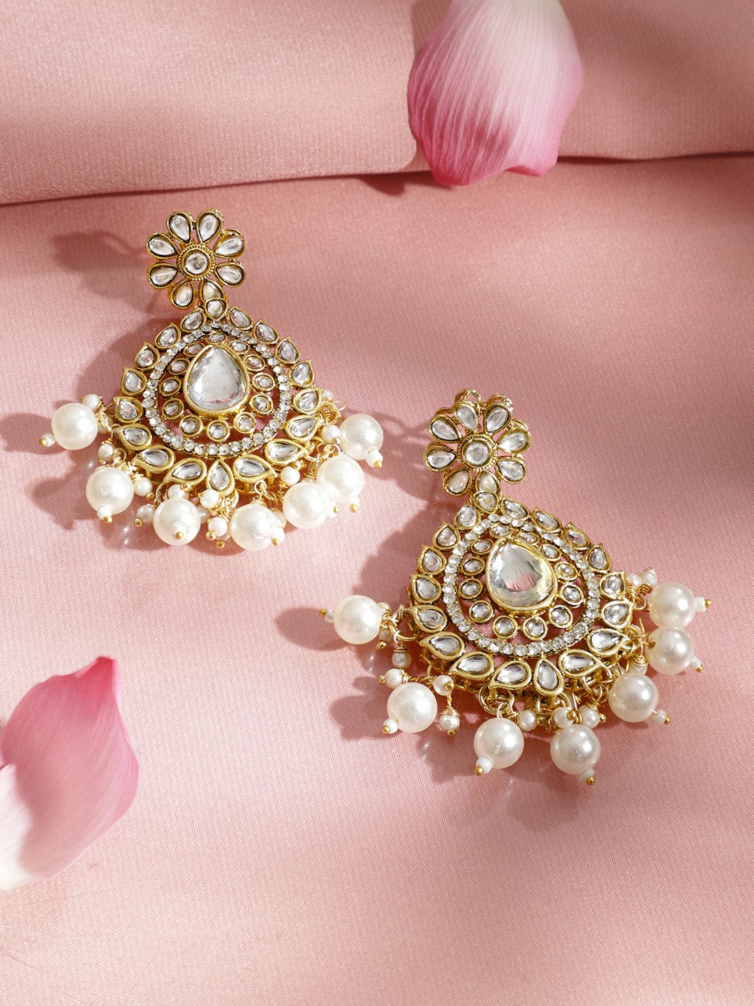 Design of Divine Kundan Pearls Choker Set フリーサイズ