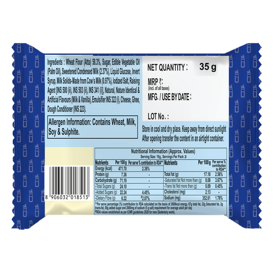 Patanjali Doodh Biscuits (800 g) 35g