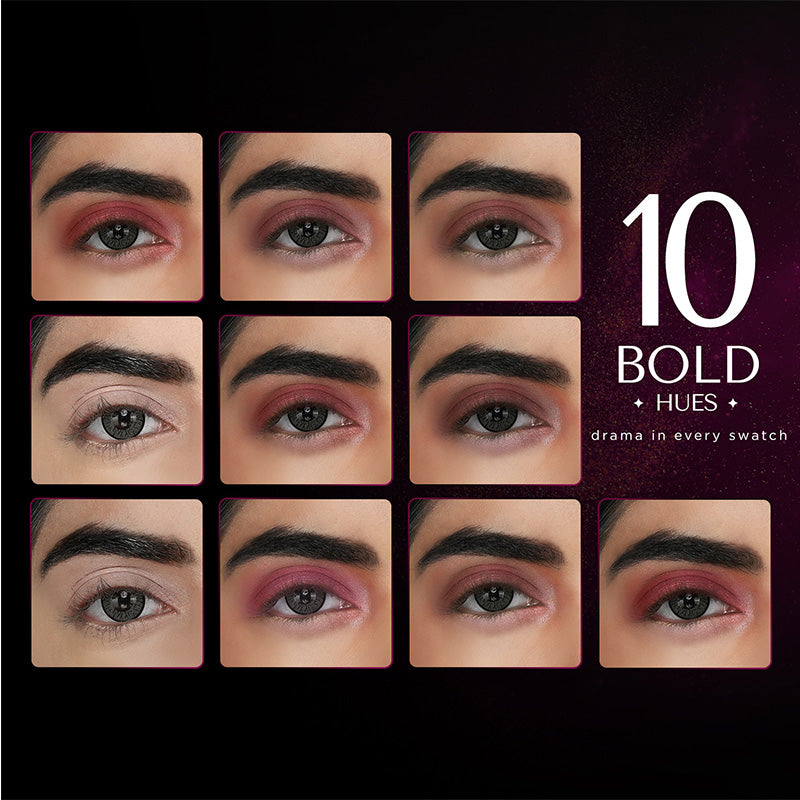 Intense Drama - 10-in-1 Eyeshadow Palette - 10g 10g