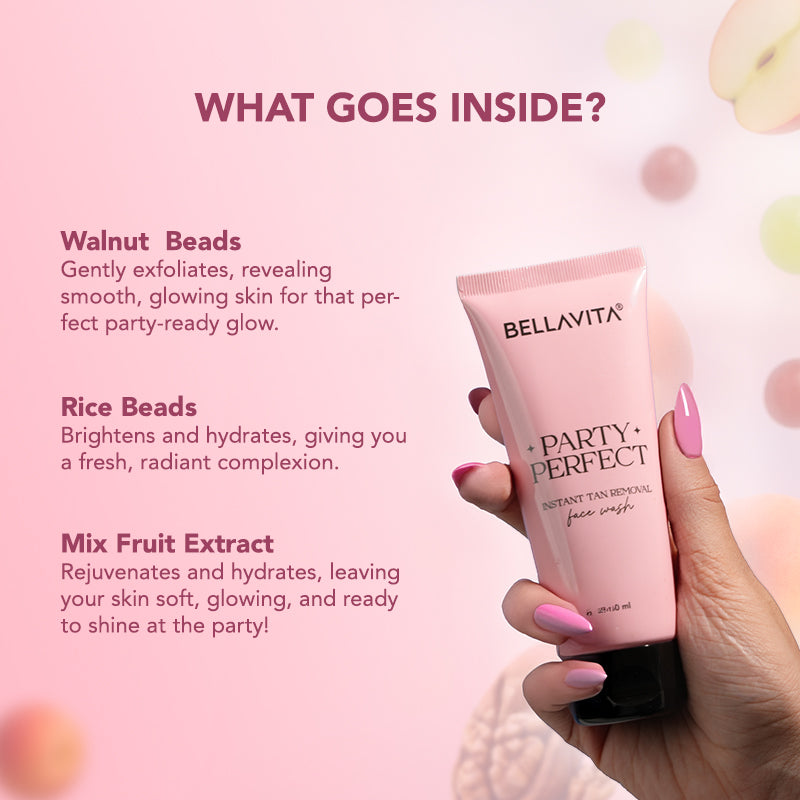 Party Perfect 2-in-1 Detan Face Wash - 100ml 100ml