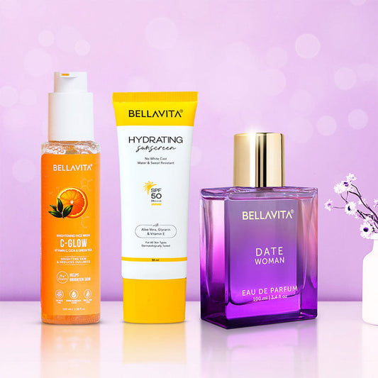 【Bella Vita】 Date Night Glow Kit｜デートナイト グロウキット（フェイスウォッシュ・サンスクリーン・デイト パフューム）