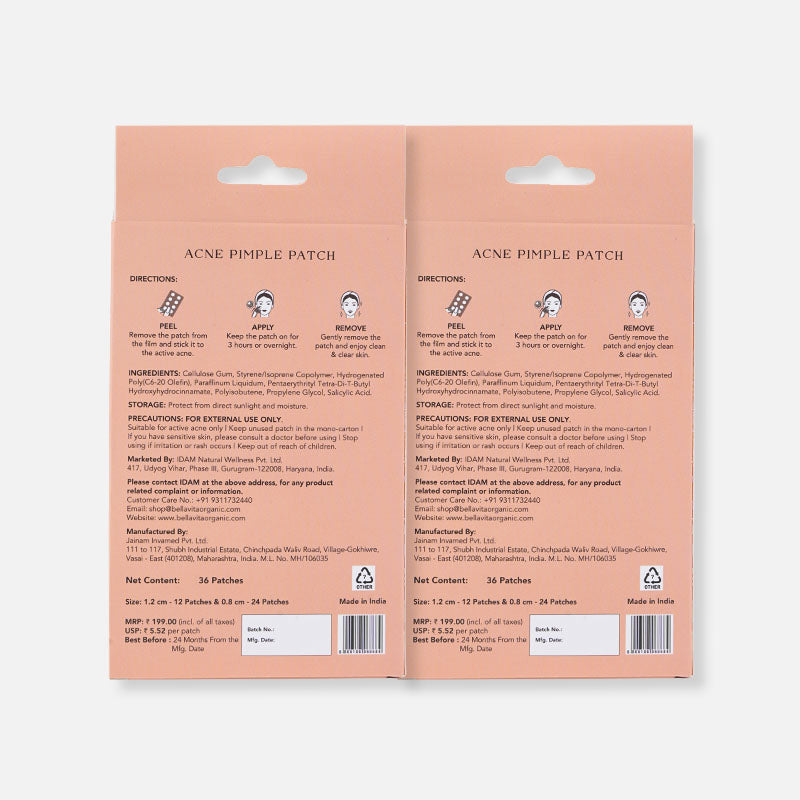 Acne Pimple Patch - 36pcs (Pack of 2) 36pcs