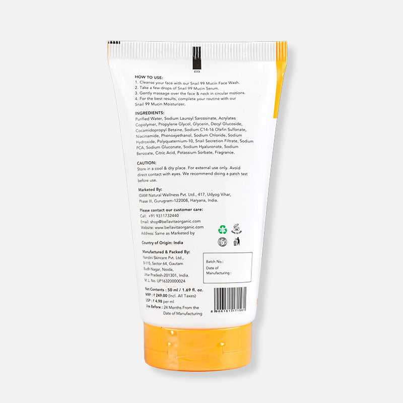 Snail Mucin 99 Face Wash - 50ml 50ml