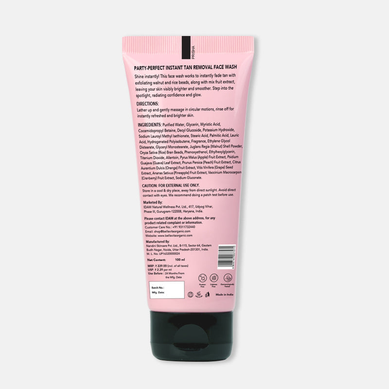 Party Perfect 2-in-1 Detan Face Wash - 100ml 100ml
