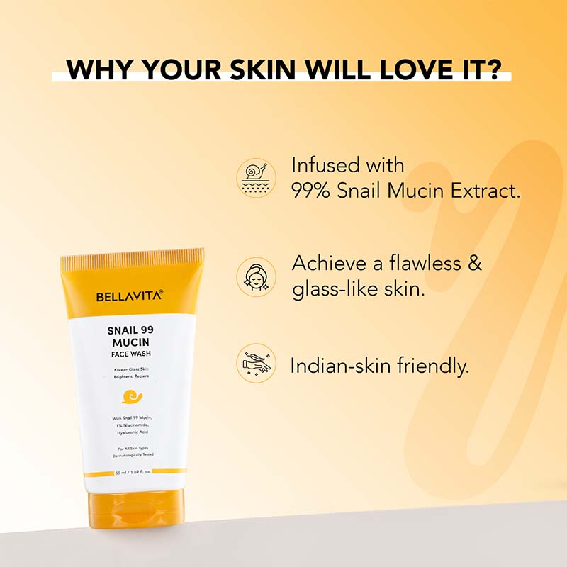 Snail Mucin 99 Face Wash - 50ml 50ml