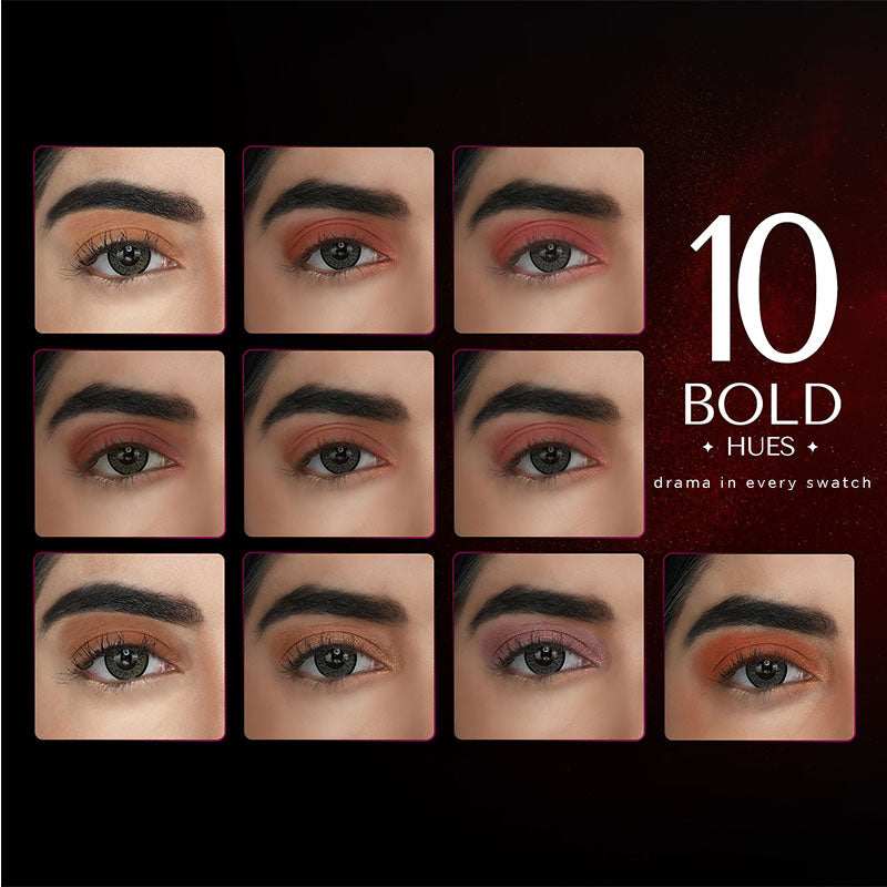 Intense Drama - 10-in-1 Eyeshadow Palette - 10g 10g