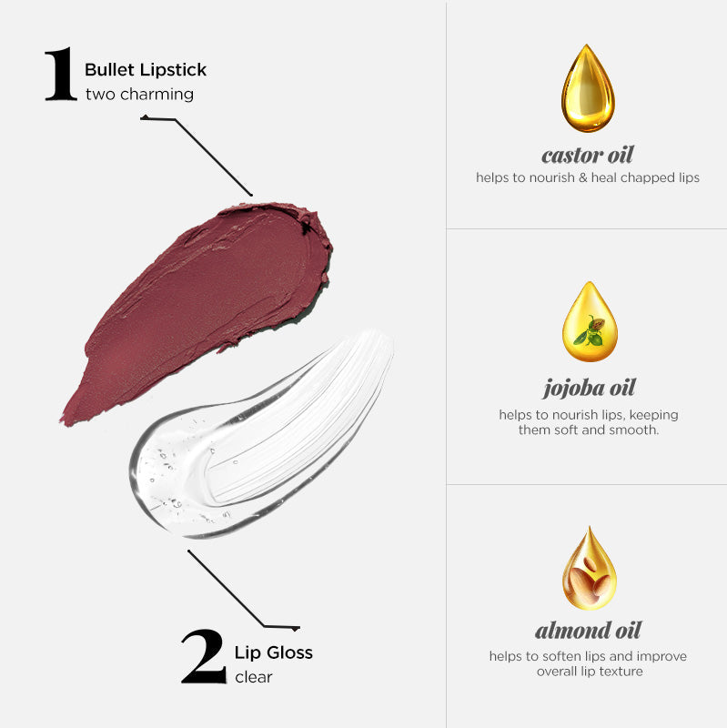 Two Good! 2 in 1 Bullet Lipstick & Lip Gloss Duo